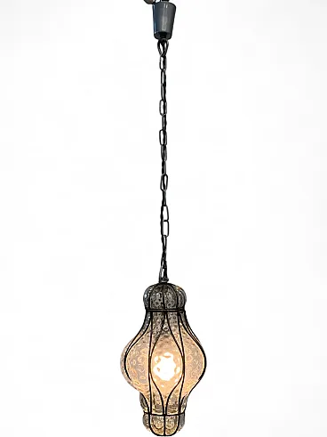 Lampadario lanterna di Murano, anni '70