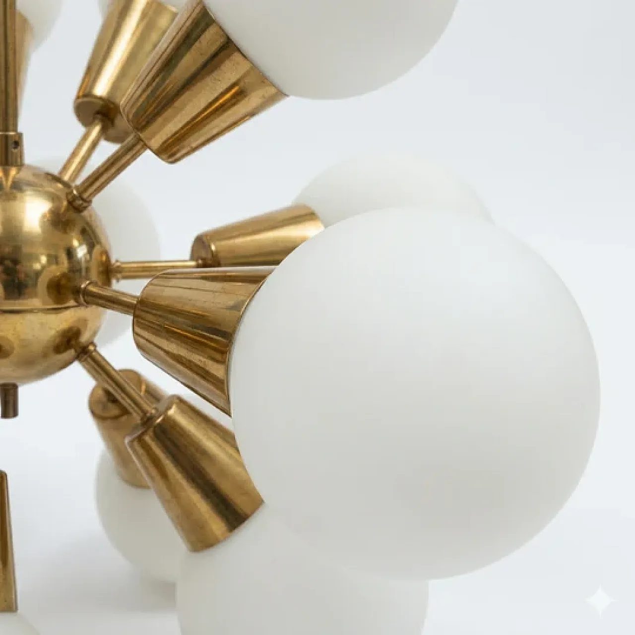 Sputnik chandelierglass di Kamenický Šenov, anni '60 3