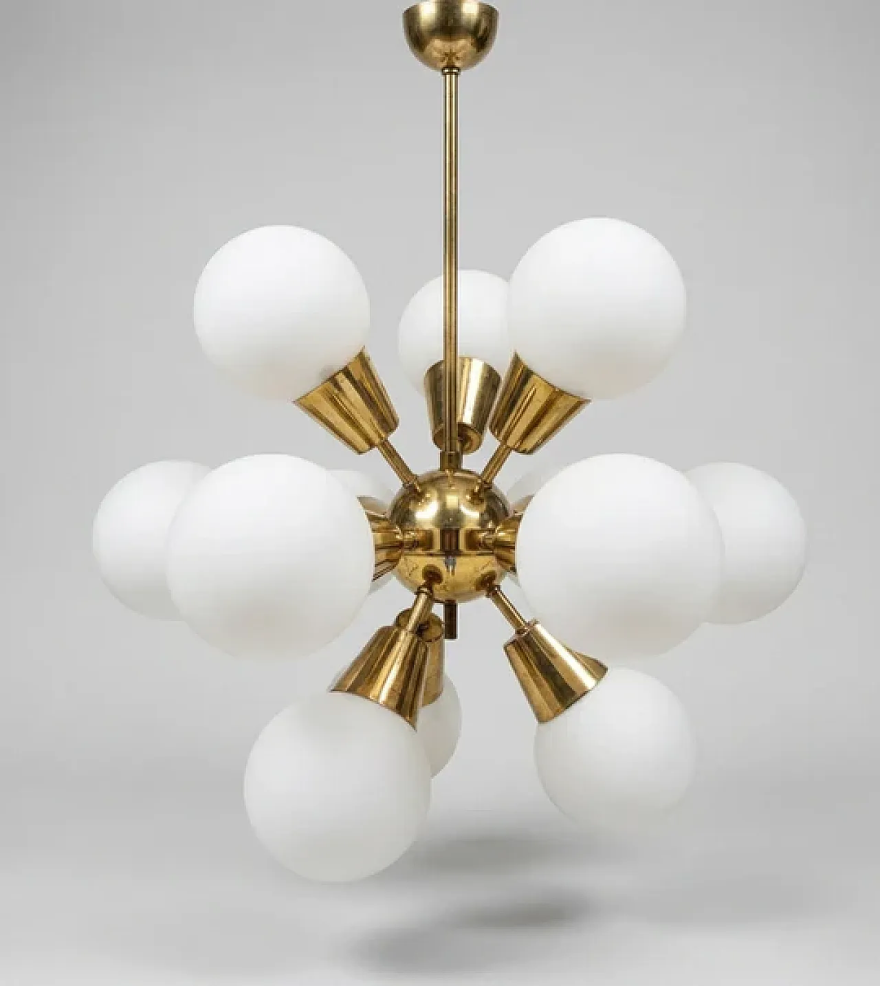 Sputnik chandelierglass di Kamenický Šenov, anni '60 6