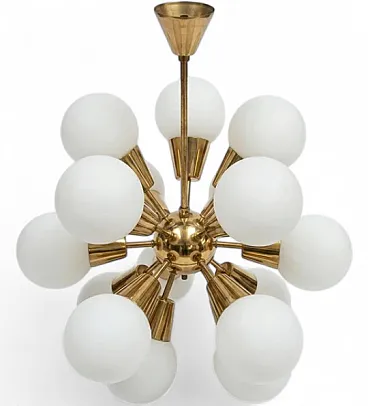 Sputnik chandelierglass di Kamenický Šenov, anni '60