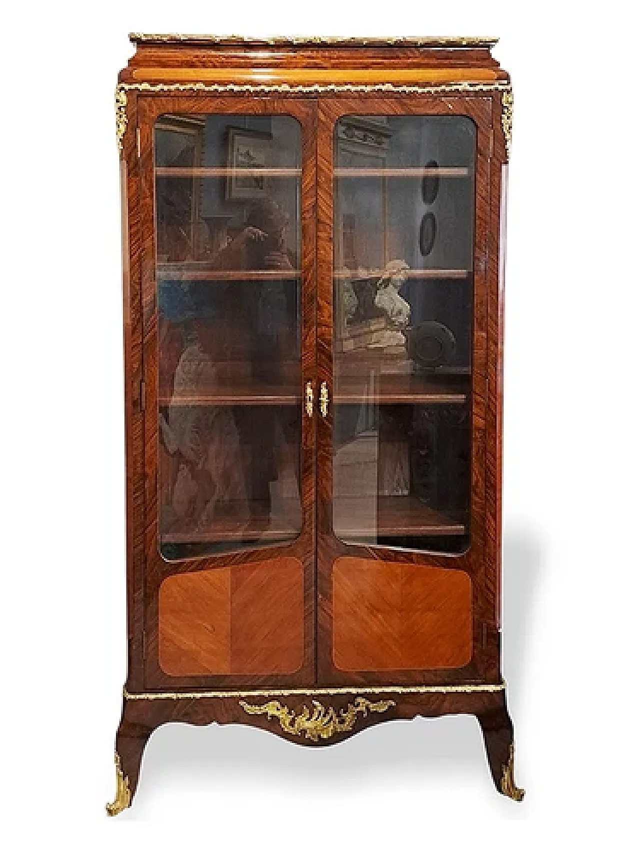 Vetrina nel bois de rose, tardo '800 1