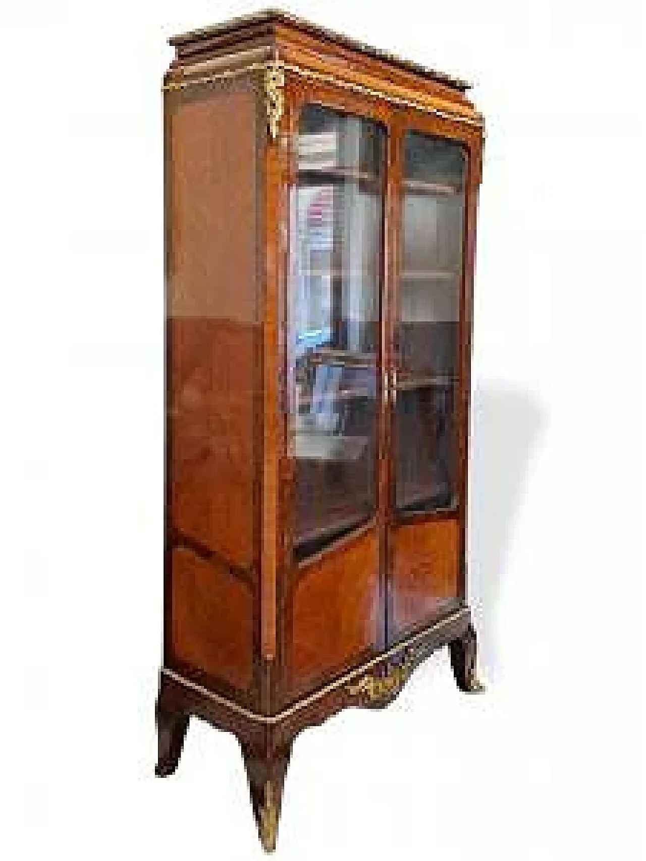 Vetrina nel bois de rose, tardo '800 2