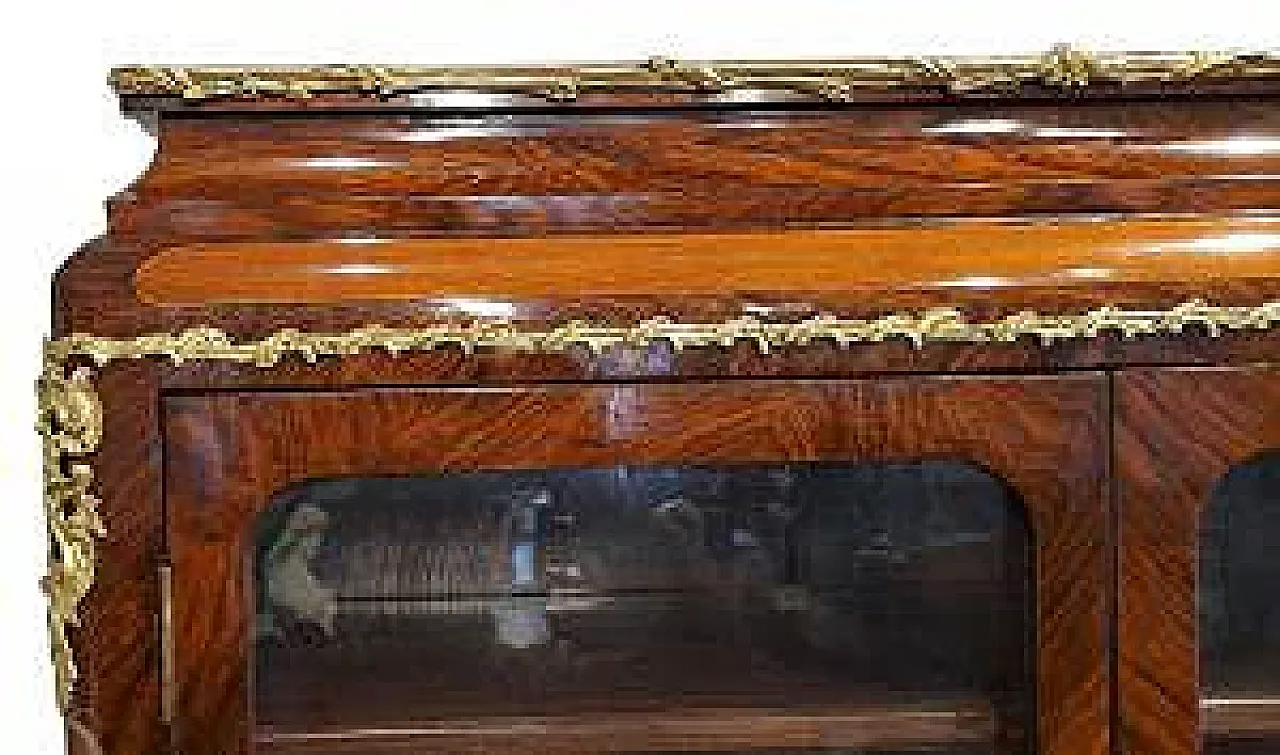 Vetrina nel bois de rose, tardo '800 4