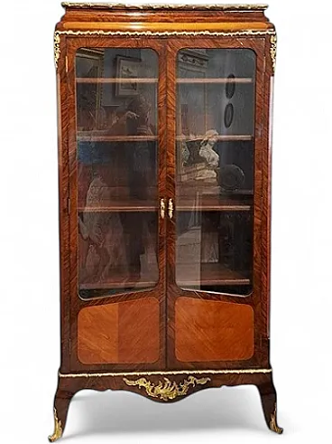 Vetrina nel bois de rose, tardo '800