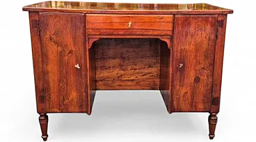 Scrivania Luigi XVI in legno intarsiato, fine '700