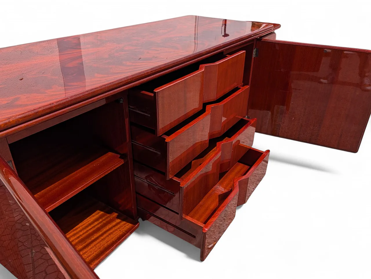 Set of dressers and bedside tables, Italy 1950s 15
