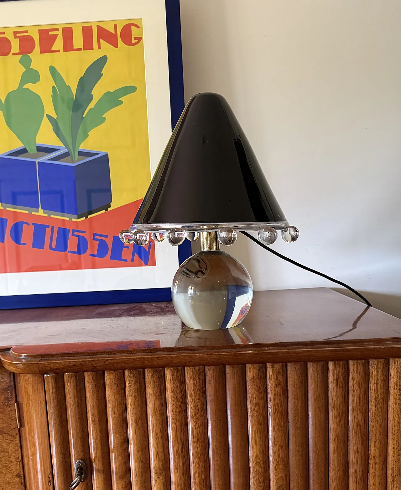 Lampada in vetro Murano, mod. Budur, Roberto Pamio Leucos 1980 2