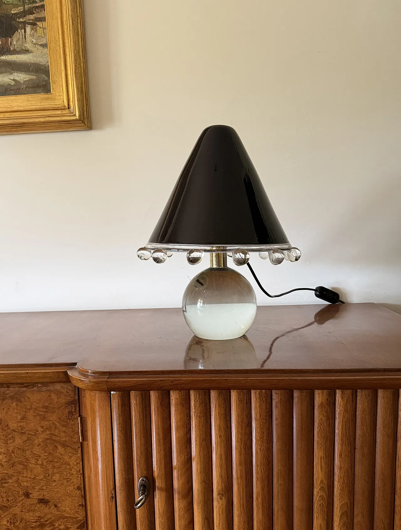 Lampada in vetro Murano, mod. Budur, Roberto Pamio Leucos 1980 3