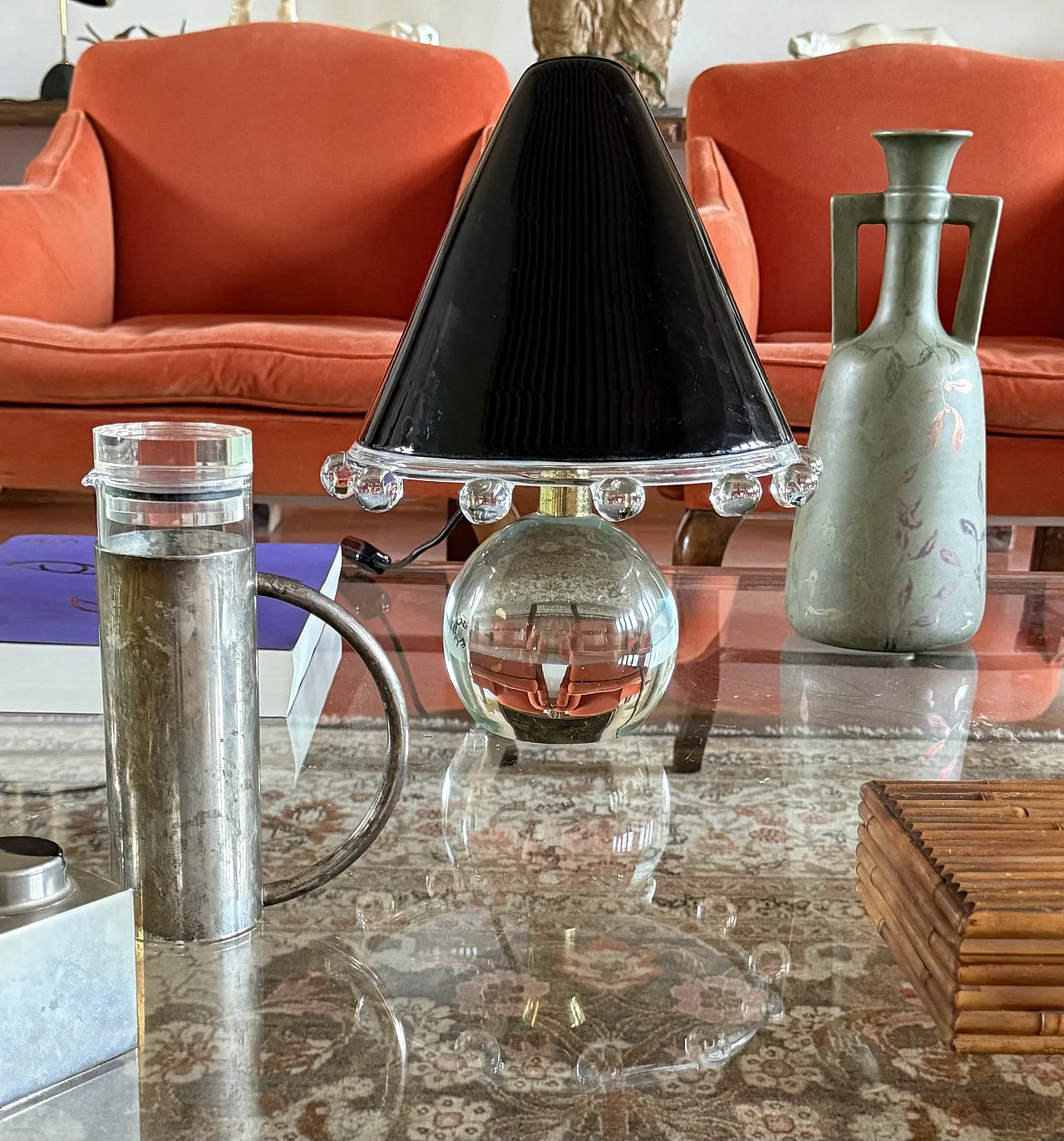 Lampada in vetro Murano, mod. Budur, Roberto Pamio Leucos 1980 5