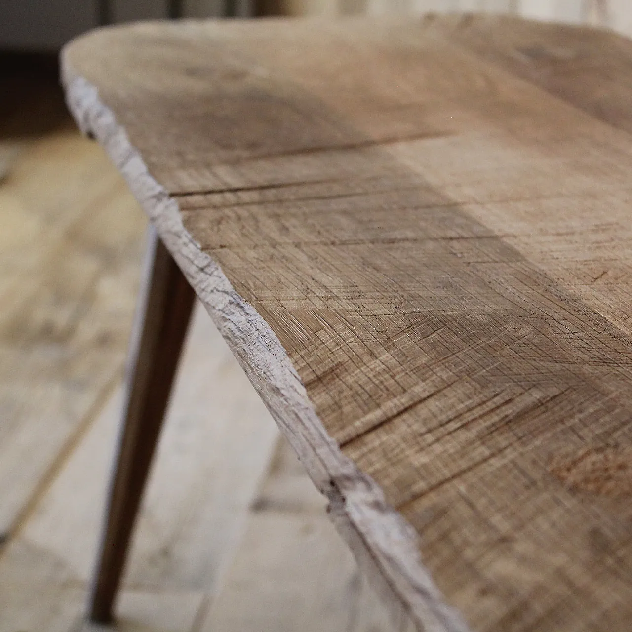 Oak wood bench, 2000s 2