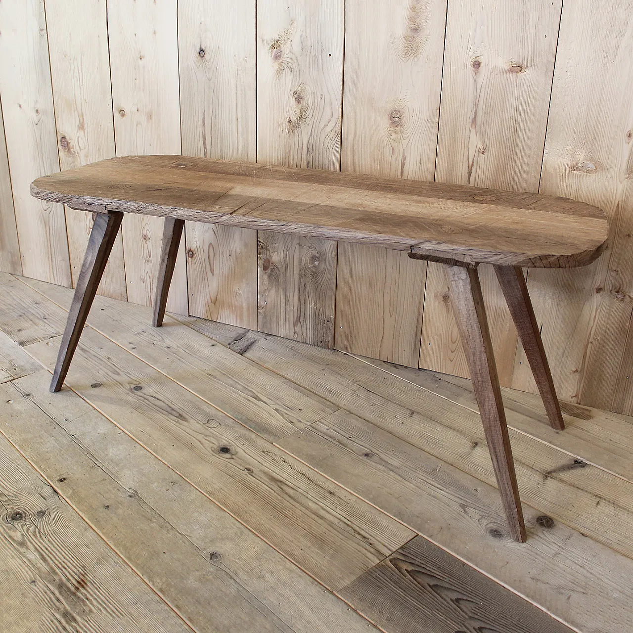 Oak wood bench, 2000s 3