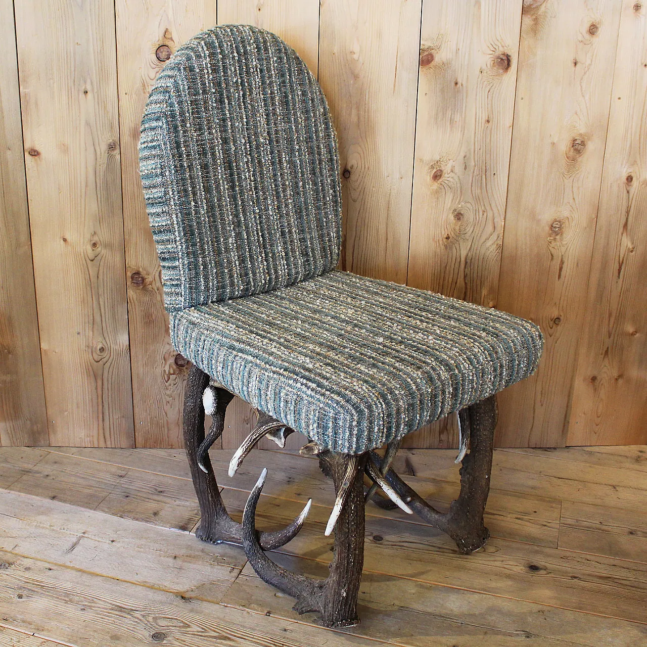 Armchair with deer antlers, 2000s 1
