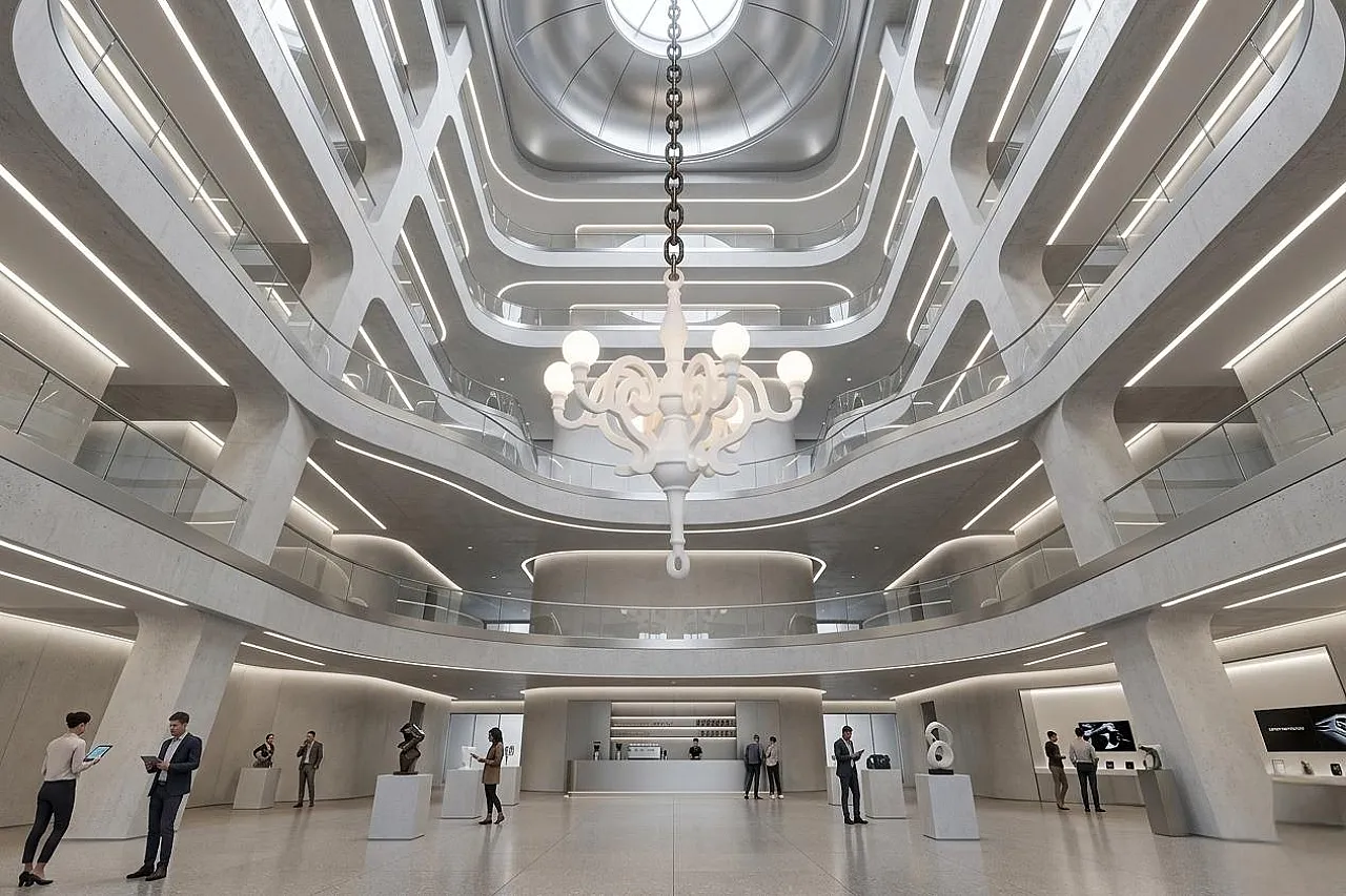 Chandelier Moooi Paper Chandelier XXL by Studio Job, 2000s 2