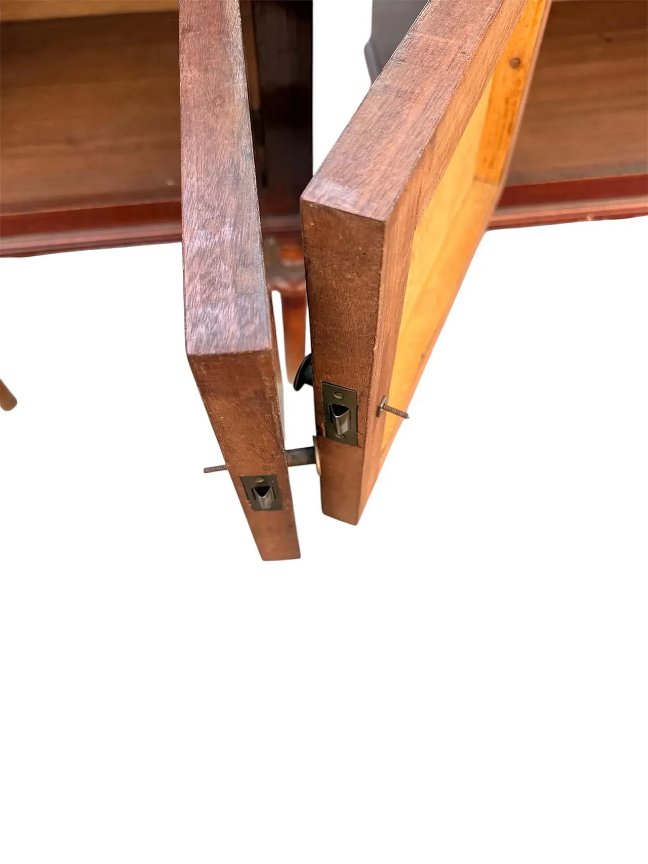 Pair of Louis XVI style inlaid bedside tables, 1950s 10