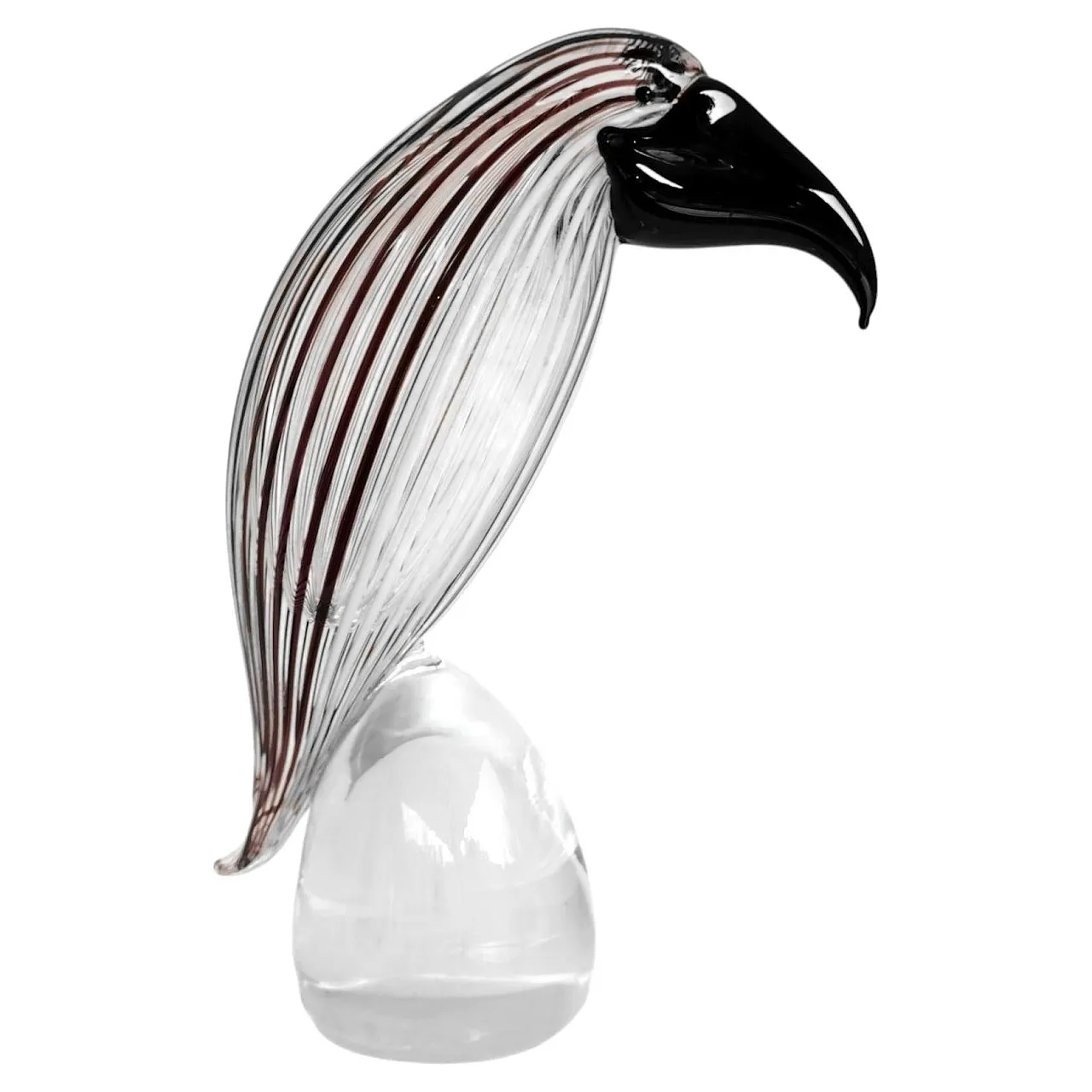 Bird in glass road,Formia Murano, 1970s Dino Martens design attributed 1