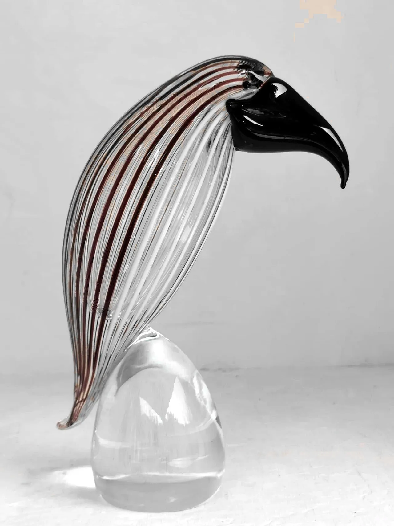 Bird in glass road,Formia Murano, 1970s Dino Martens design attributed 10