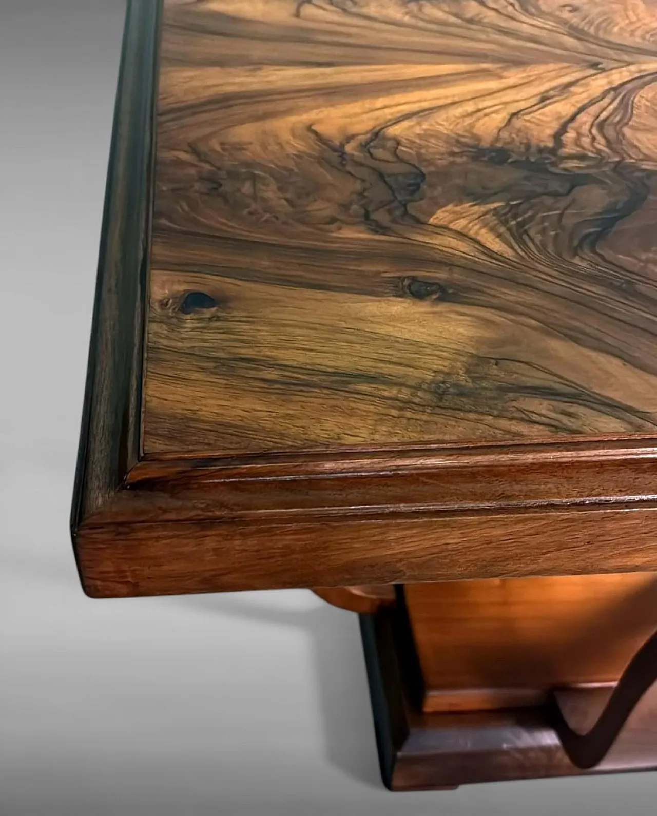 Art Deco square coffee table with dual-tier base, 19th century 13