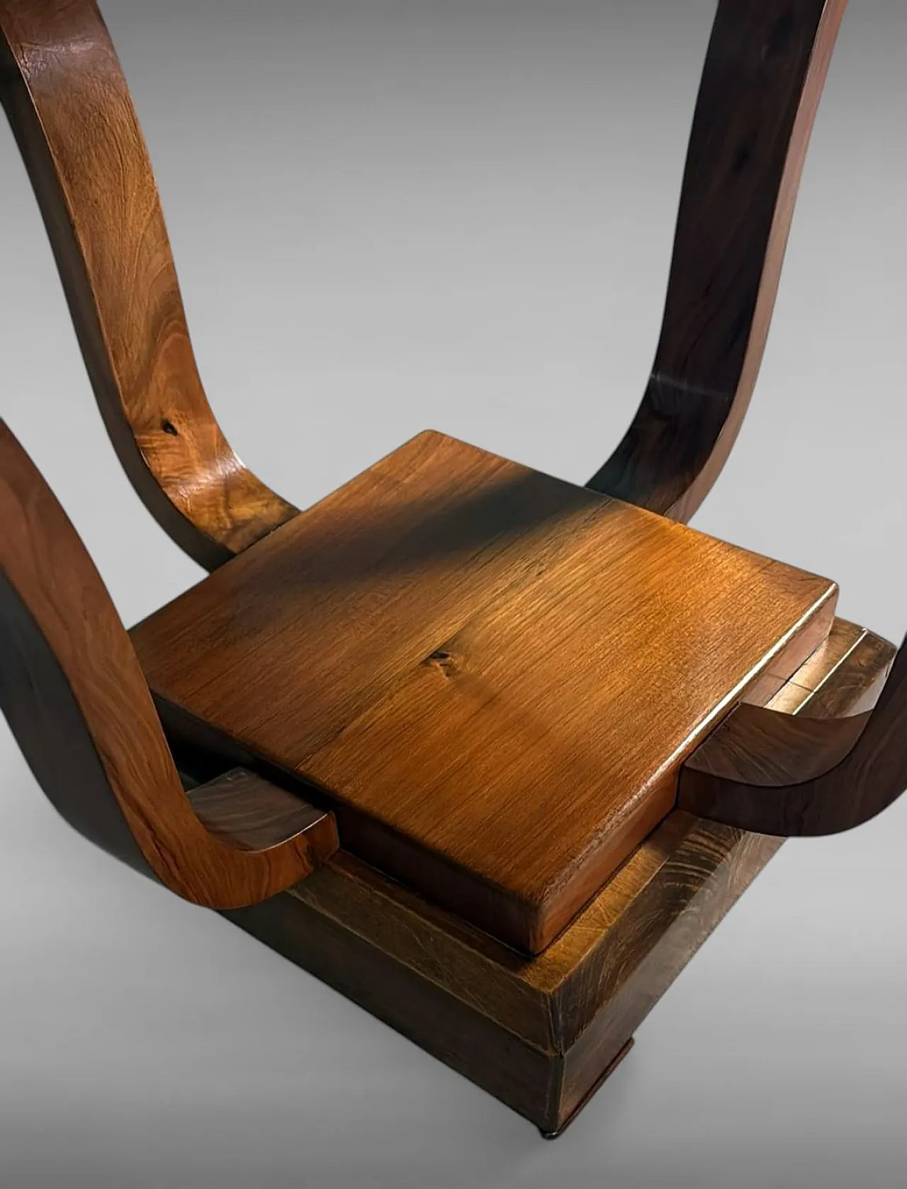 Art Deco square coffee table with dual-tier base, 19th century 17