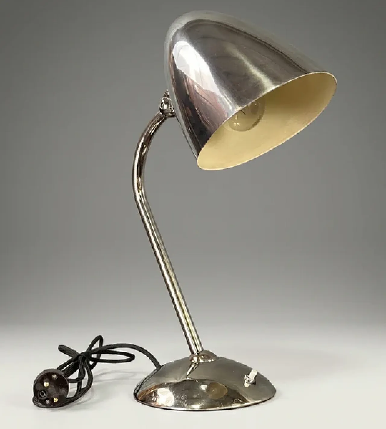 Lampada da tavolo Art Déco Metallo nichelato, Franta Anýž, anni '30 2