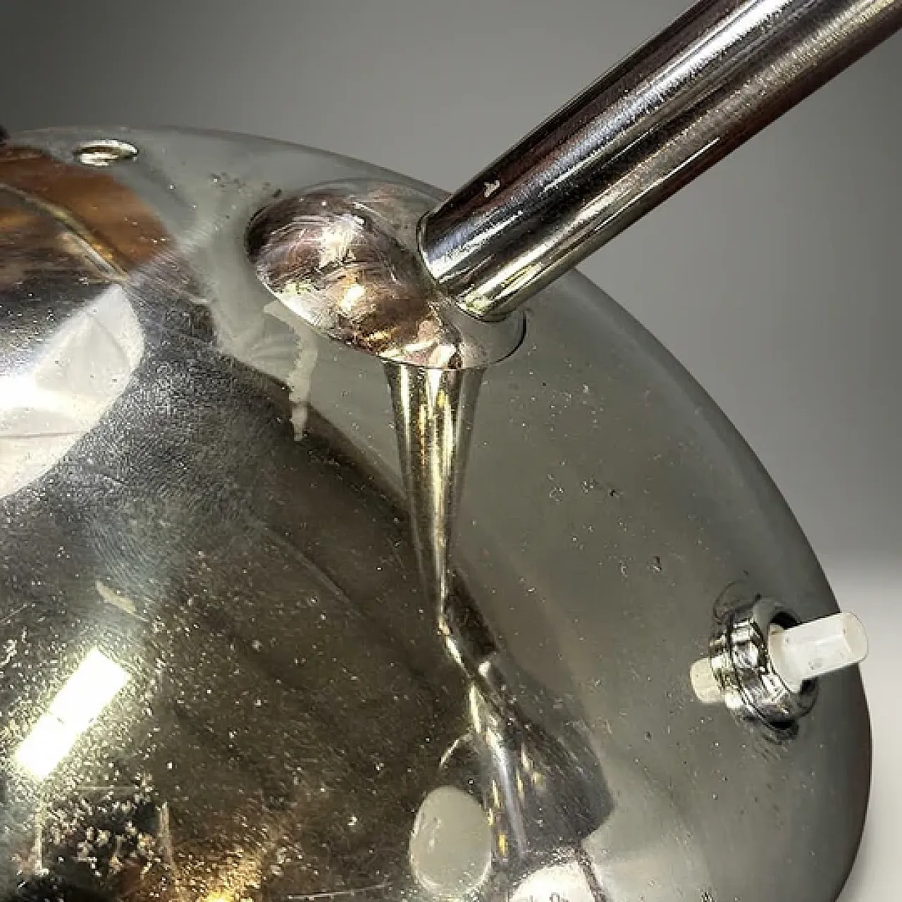 Lampada da tavolo Art Déco Metallo nichelato, Franta Anýž, anni '30 5