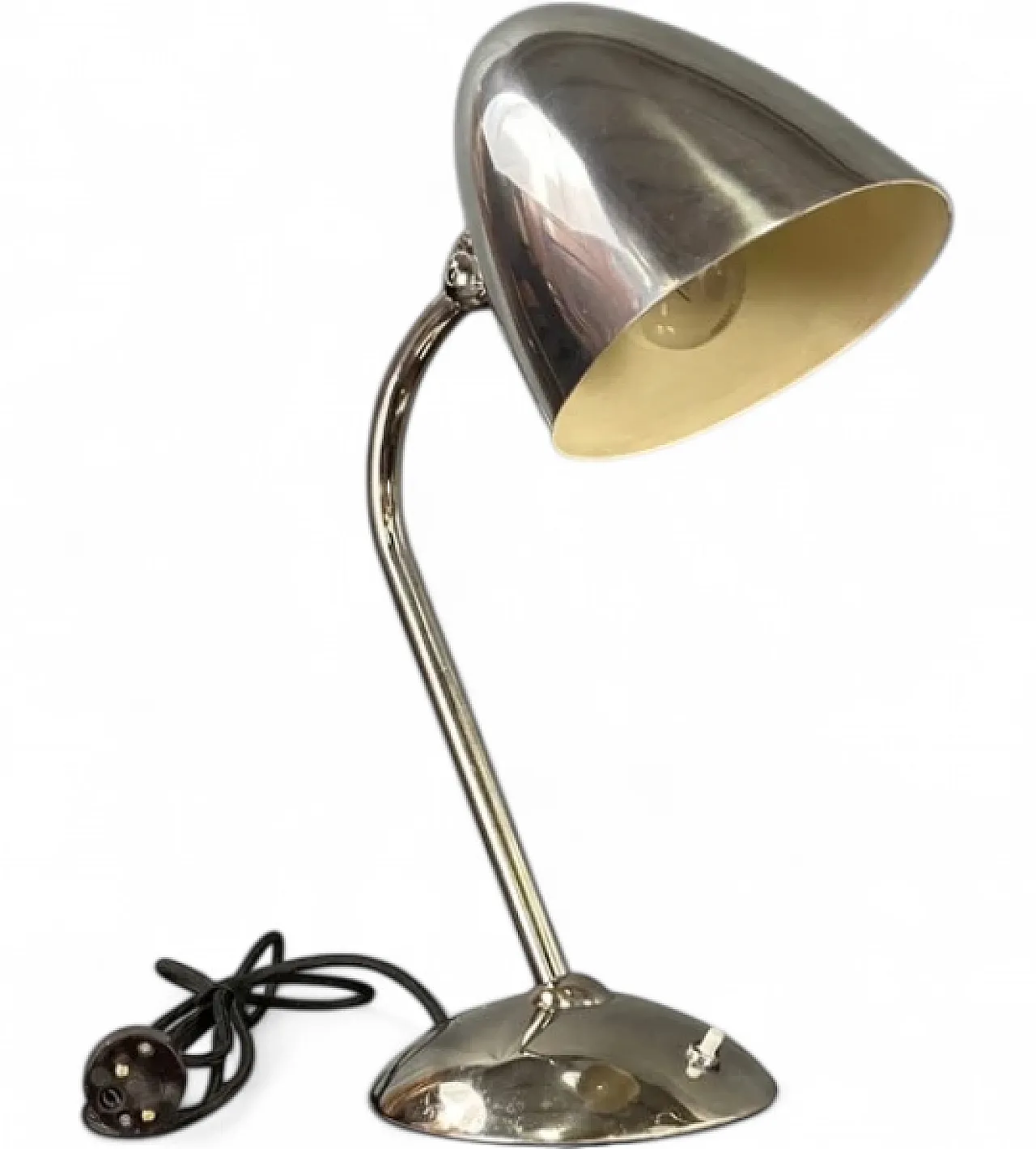 Lampada da tavolo Art Déco Metallo nichelato, Franta Anýž, anni '30 8