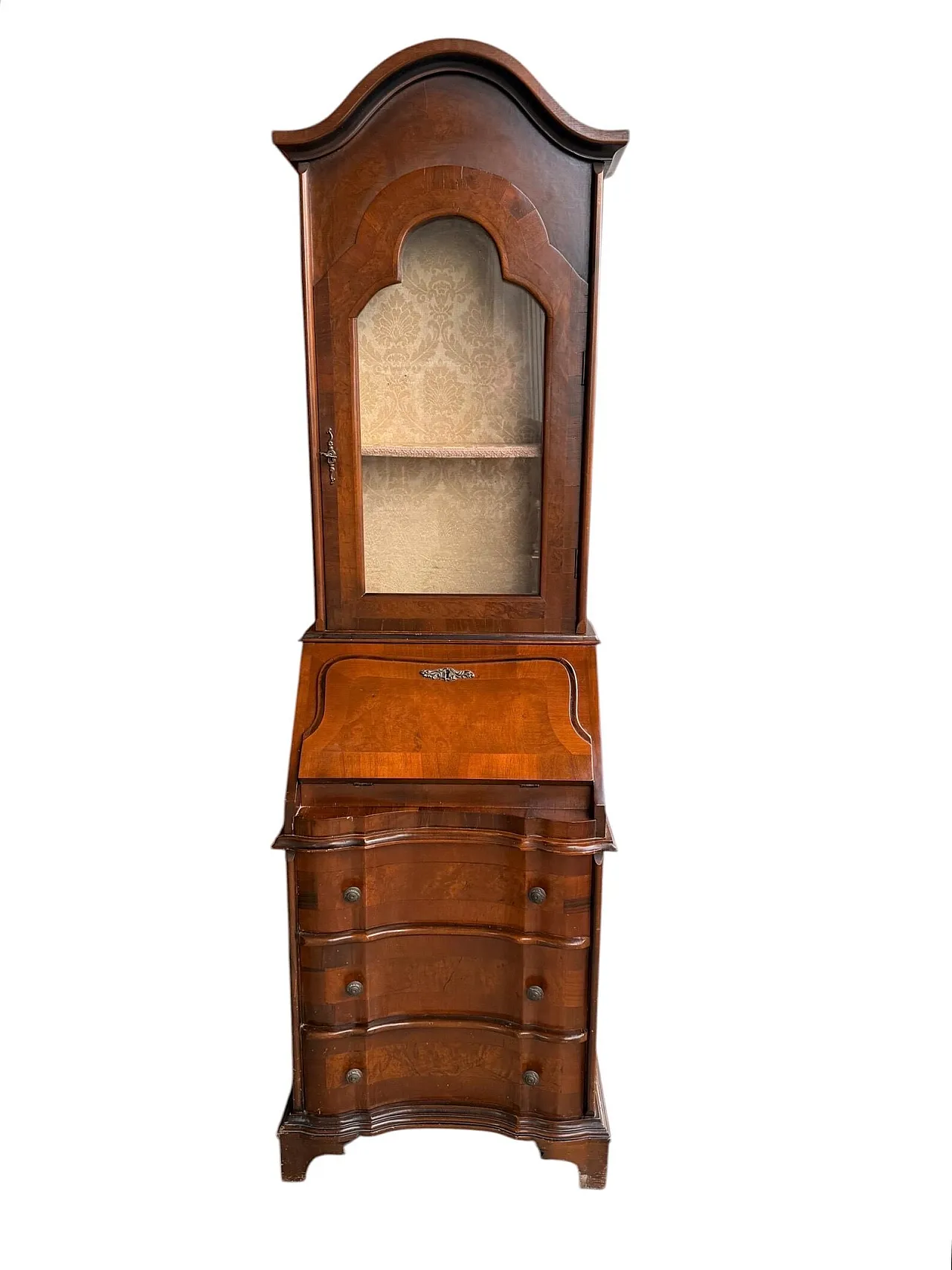 Vetrina a due parti in legno Biedermeier, '900 1