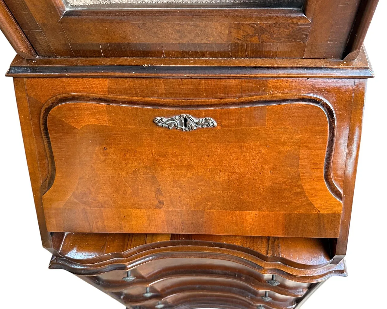 Vetrina a due parti in legno Biedermeier, '900 5