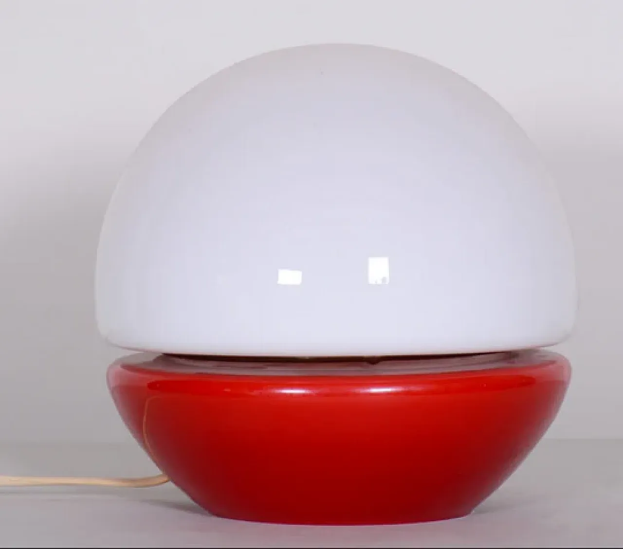 Lampada da tavolo a forma di fungo in vetro di Štěpán Tabery, anni '60 2