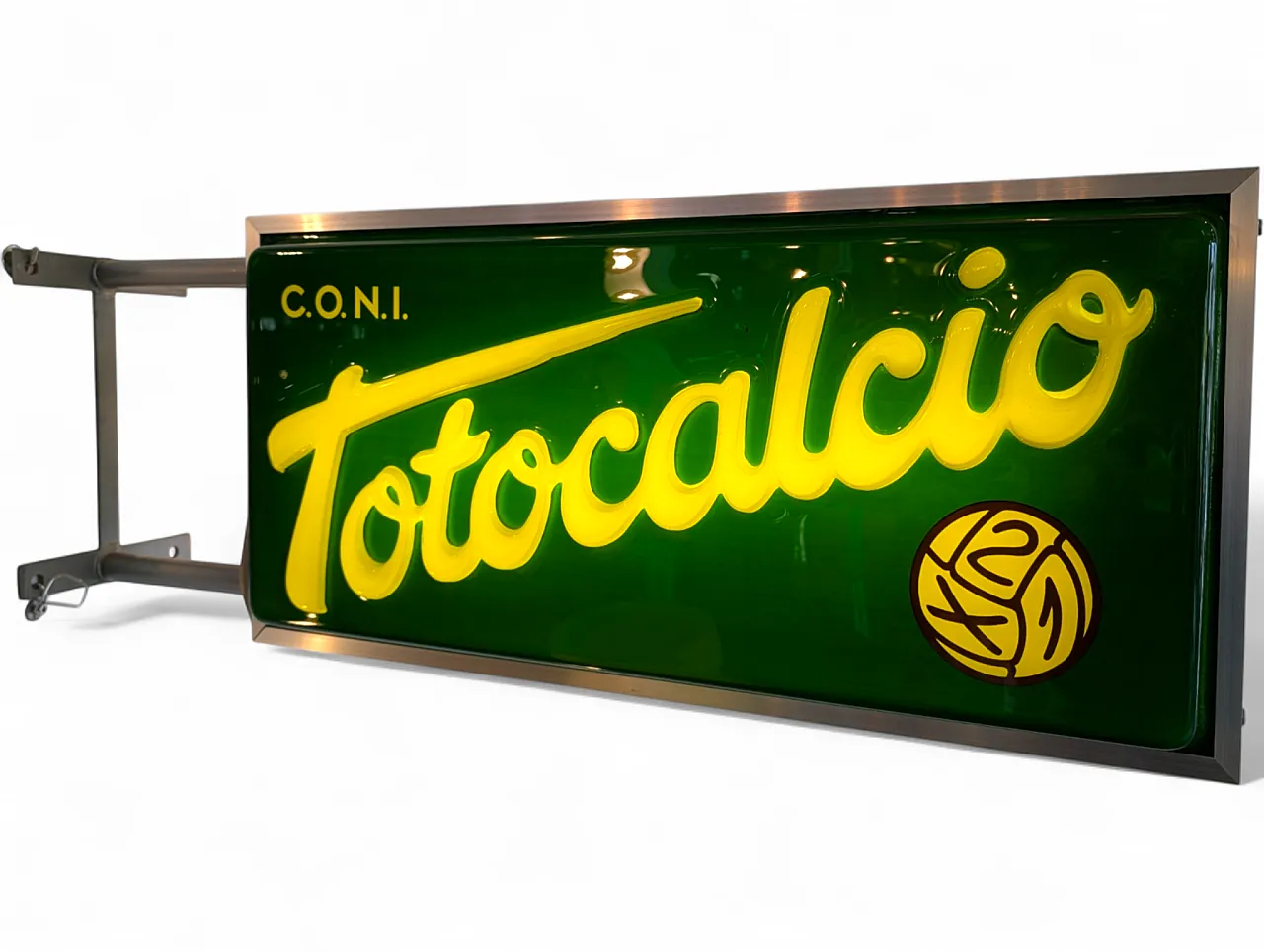 Vintage Totocalcio luminous sign, 1980s 10