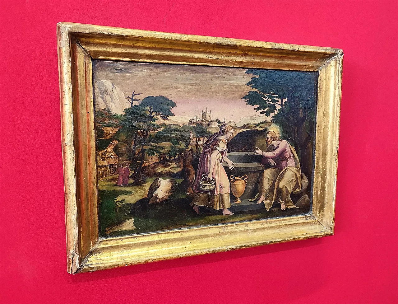 Christ & the Samaritan Woman at the Well by Cornelis Cort,16th century 1