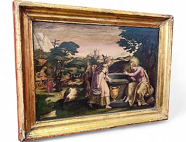 Christ & the Samaritan Woman at the Well by Cornelis Cort,16th century