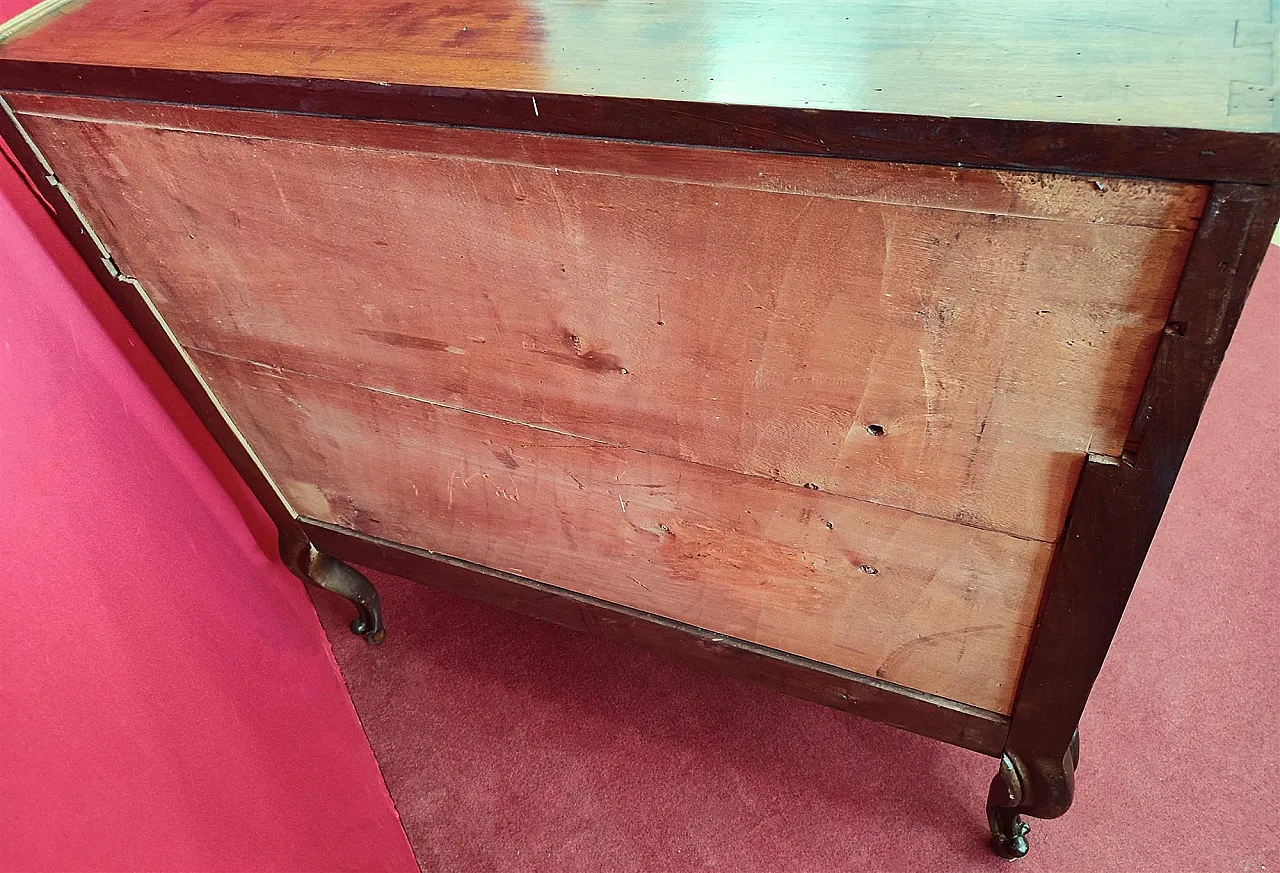 Parma walnut folding dresser, 18th century 9