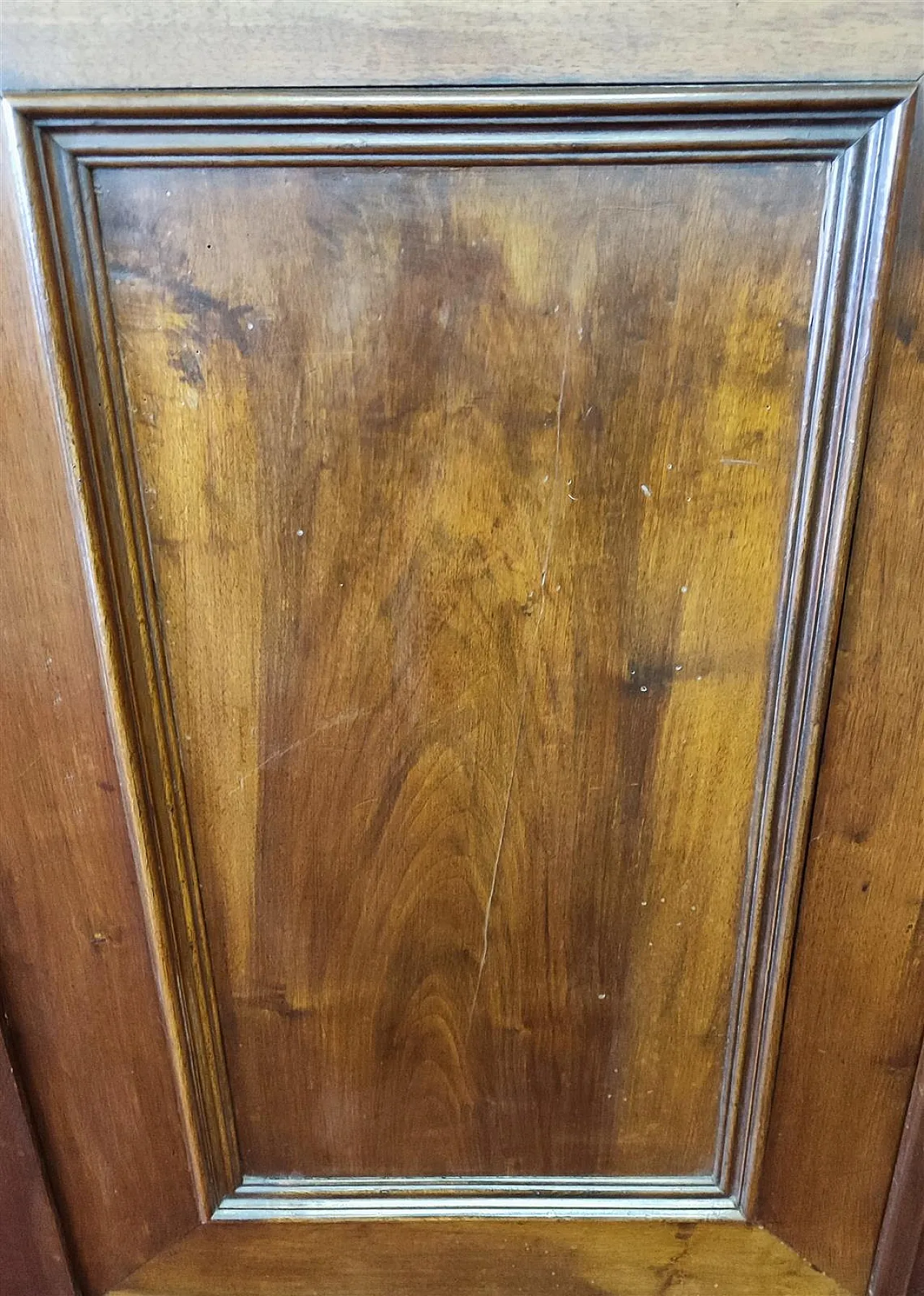 High two-door walnut sideboard, 19th century 8