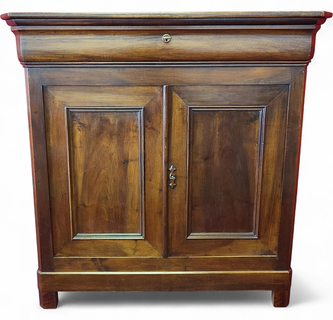 High two-door walnut sideboard, 19th century 11