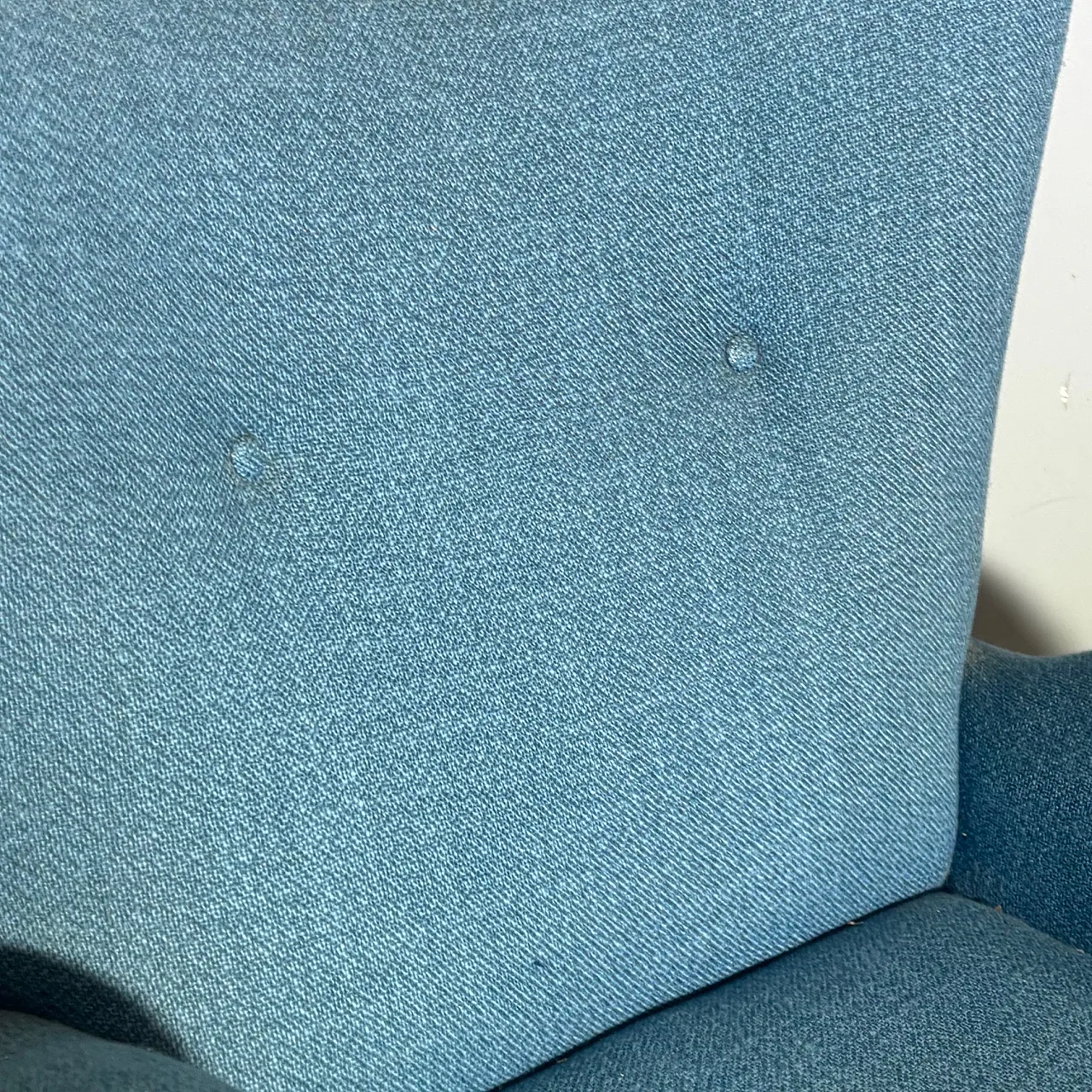 Pair of mid century blue armchairs by Isa Bergamo, 1950s 7