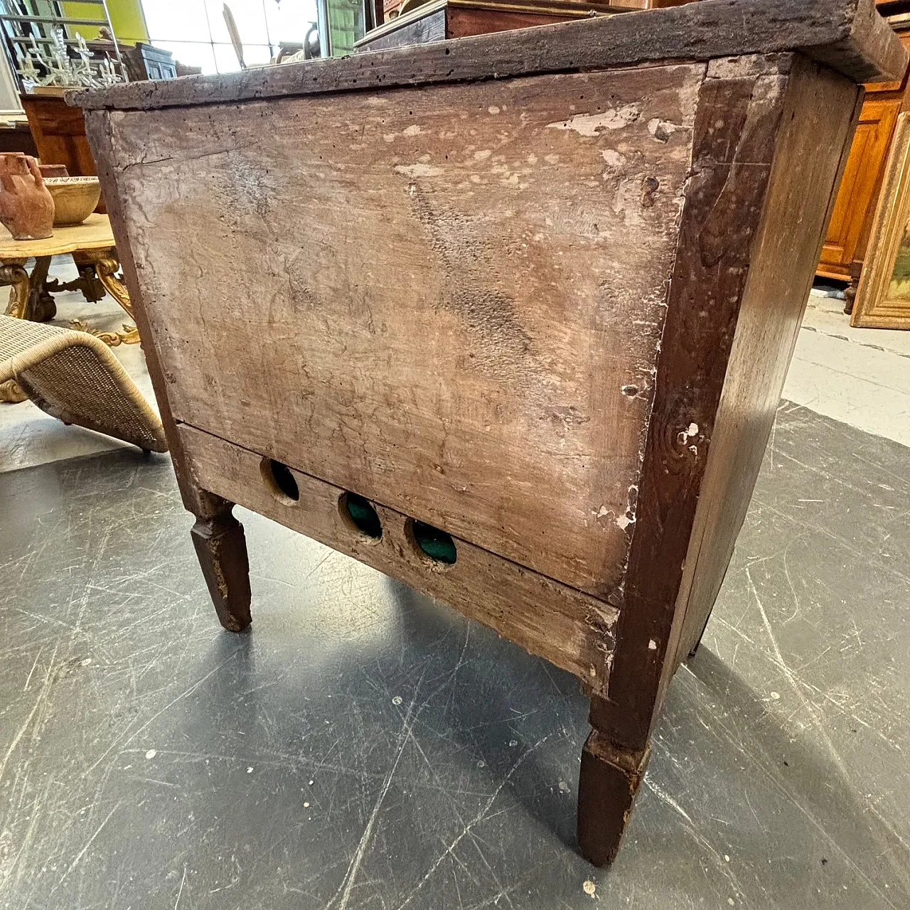 Credenzino con ribalta Luigi XVI noce, fine '700 9