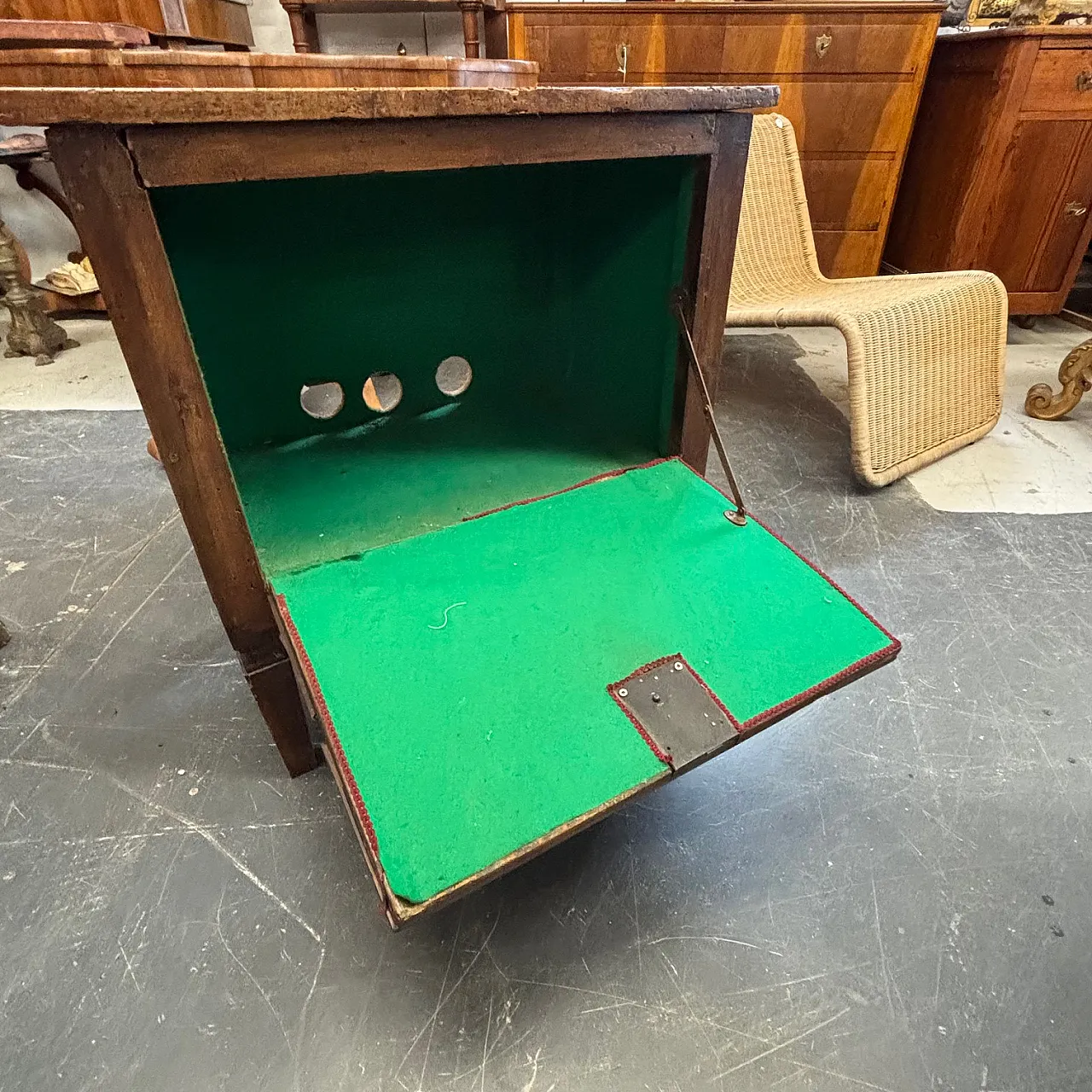Credenzino con ribalta Luigi XVI noce, fine '700 11