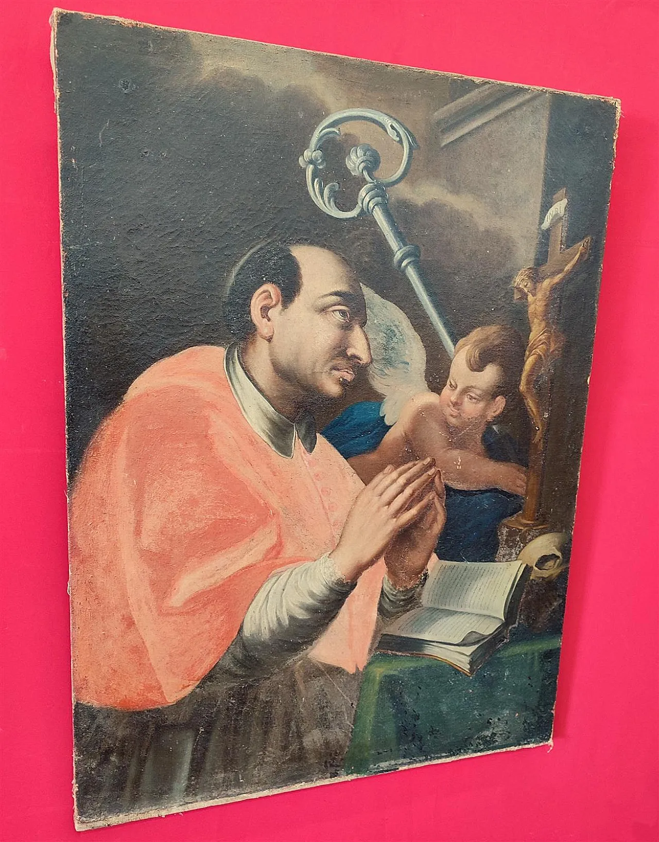 Saint Charles Borromeo, oil on canvas, 18th century 1