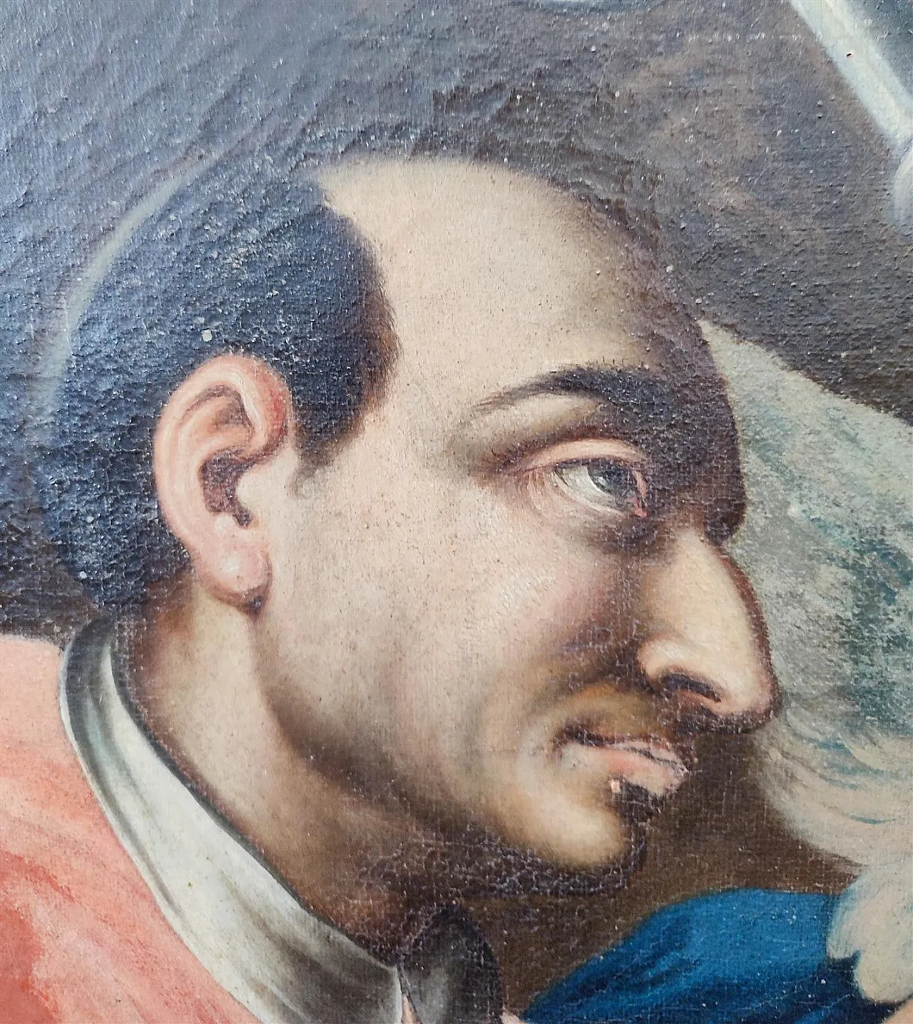 Saint Charles Borromeo, oil on canvas, 18th century 3