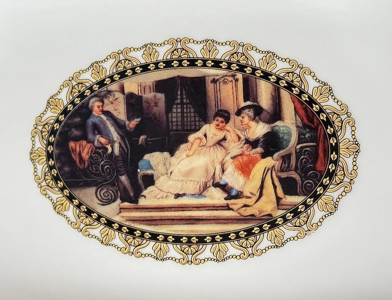Vassoio Belle Époque in Fine Porcellana, anni '70 6