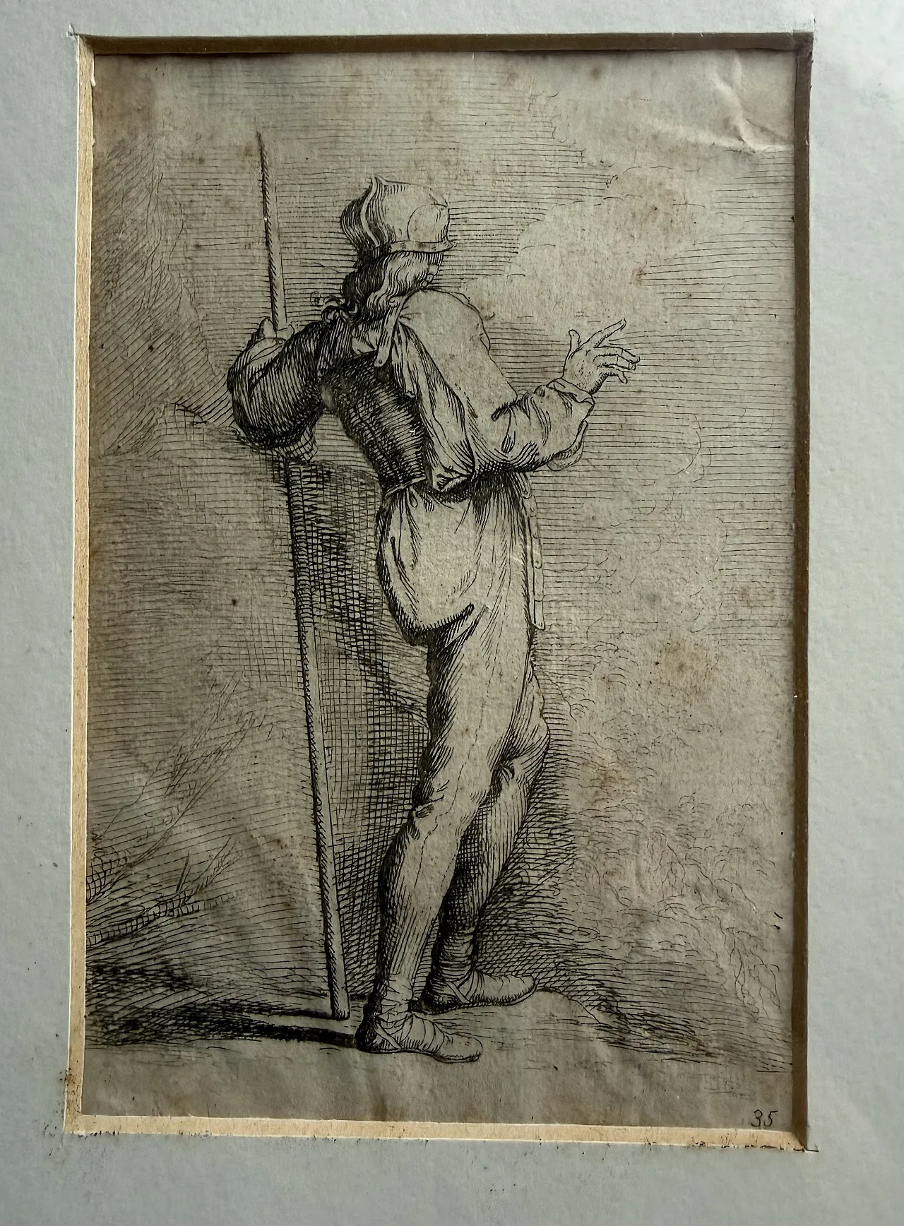 3 Figurine etchings by Salvator Rosa, 18th century 20