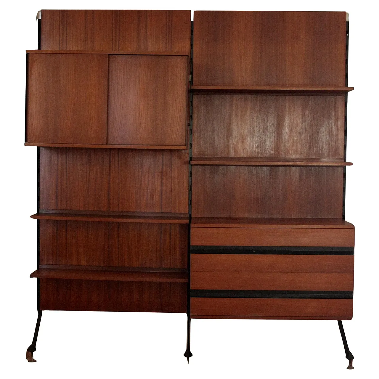 Urio modular wall system by Ico and Luisa Parisi for MiM, 1950s 1