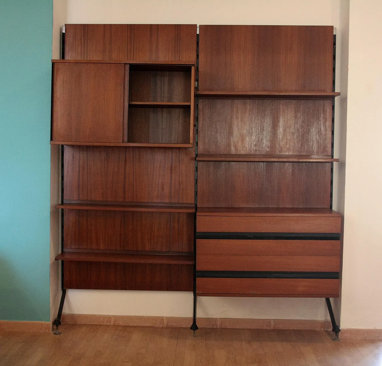 Urio modular wall system by Ico and Luisa Parisi for MiM, 1950s 3