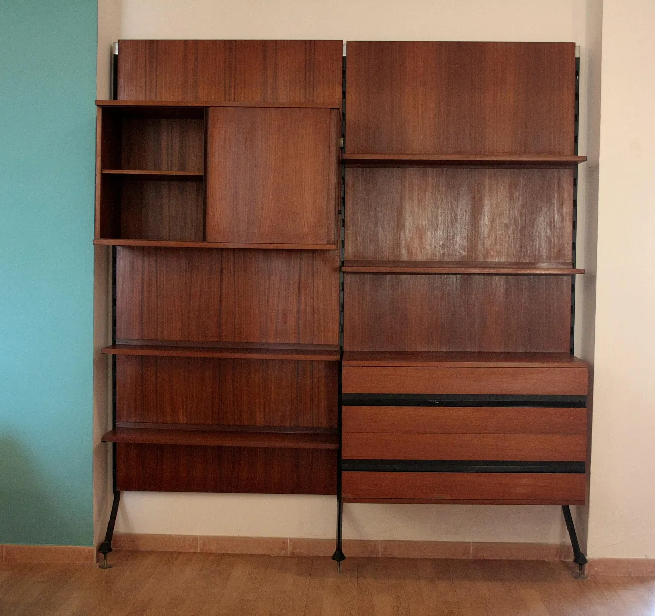 Urio modular wall system by Ico and Luisa Parisi for MiM, 1950s 4