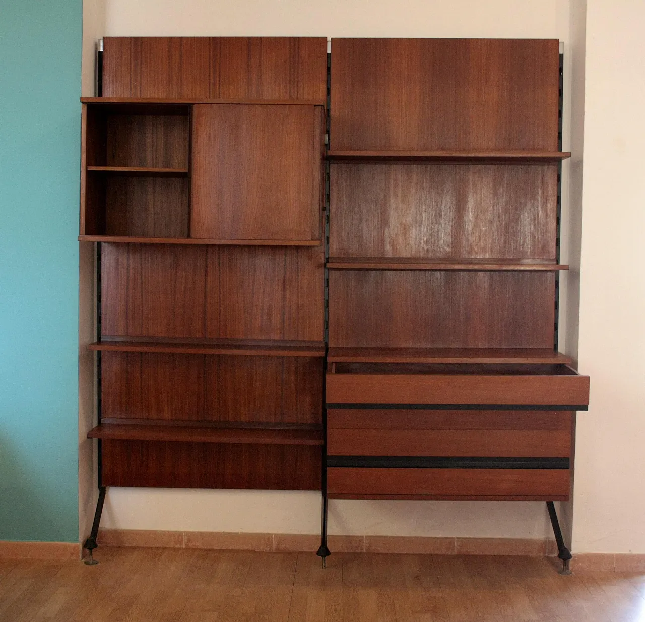 Urio modular wall system by Ico and Luisa Parisi for MiM, 1950s 5