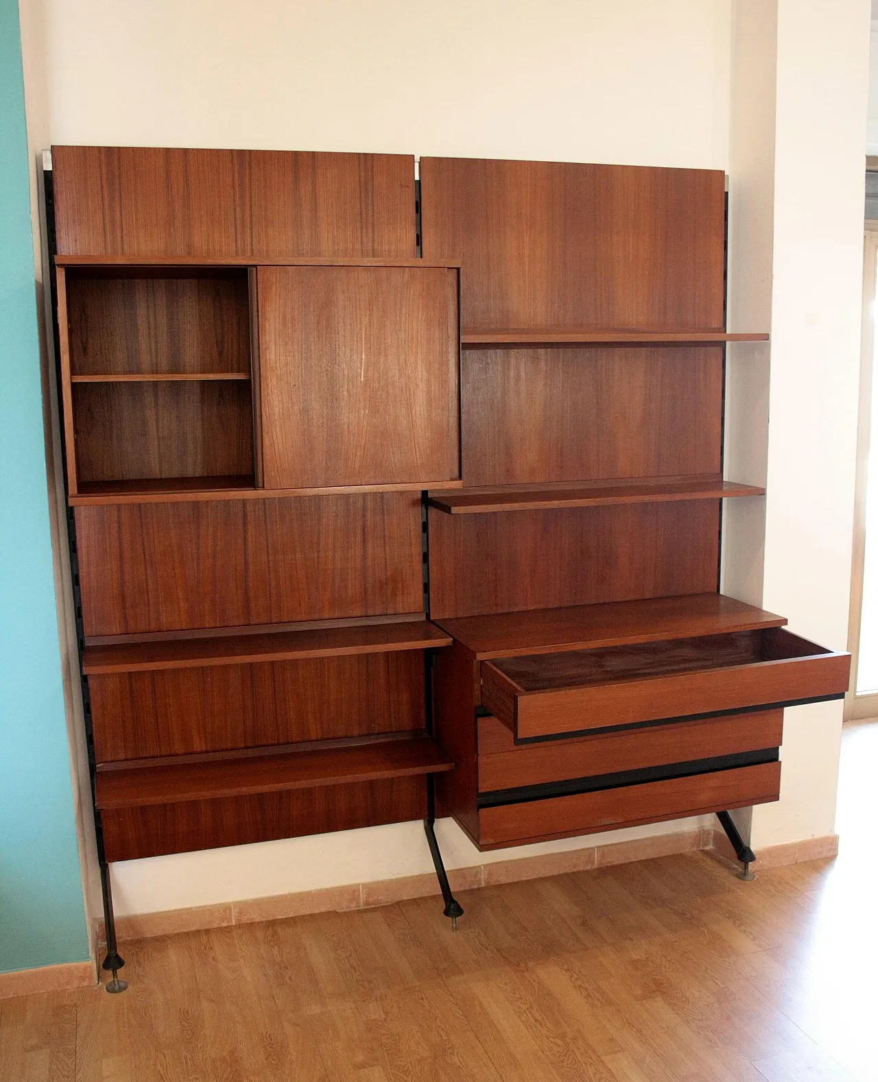 Urio modular wall system by Ico and Luisa Parisi for MiM, 1950s 7