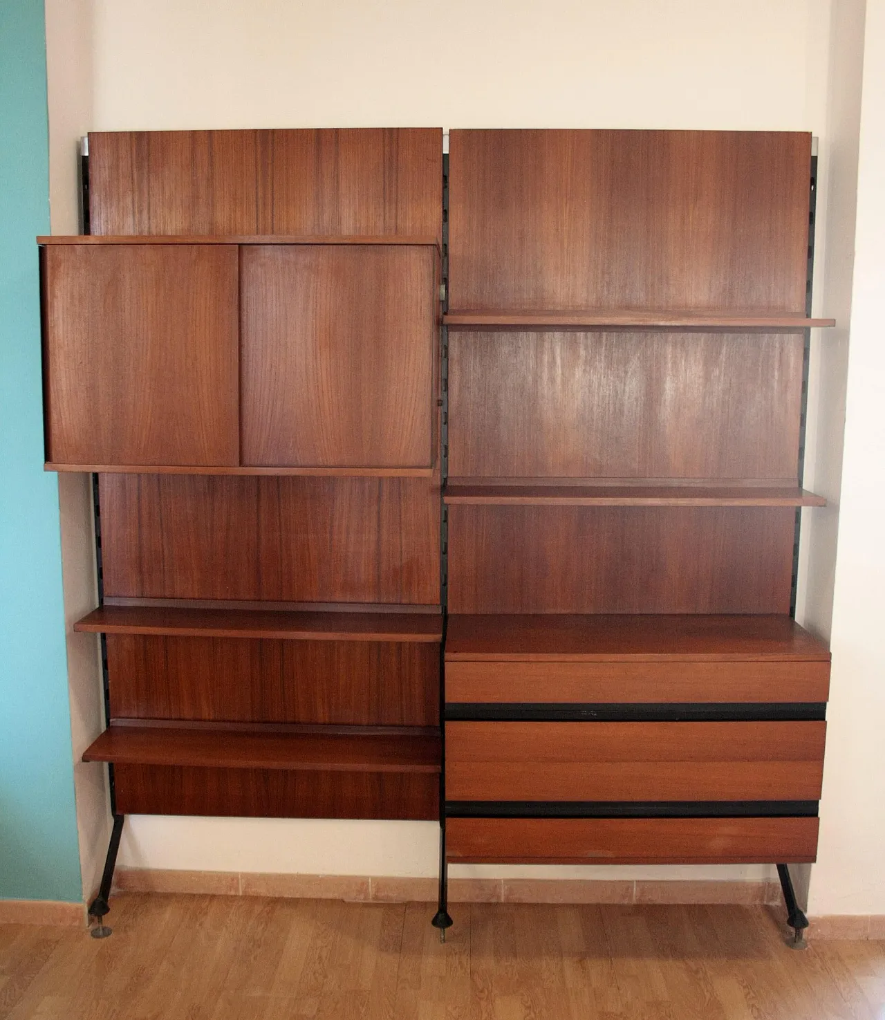 Urio modular wall system by Ico and Luisa Parisi for MiM, 1950s 16