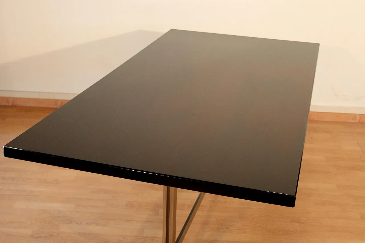 Table in rosewood and steel by Gianni Moscatelli for Formanova, 1960s 11