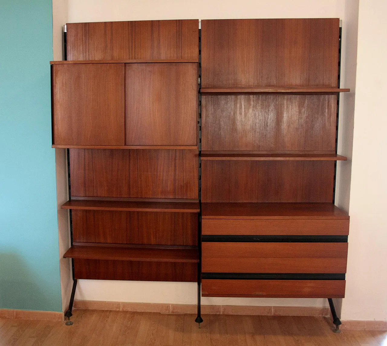 Urio modular wall system by Ico and Luisa Parisi for MiM, 1950s 18