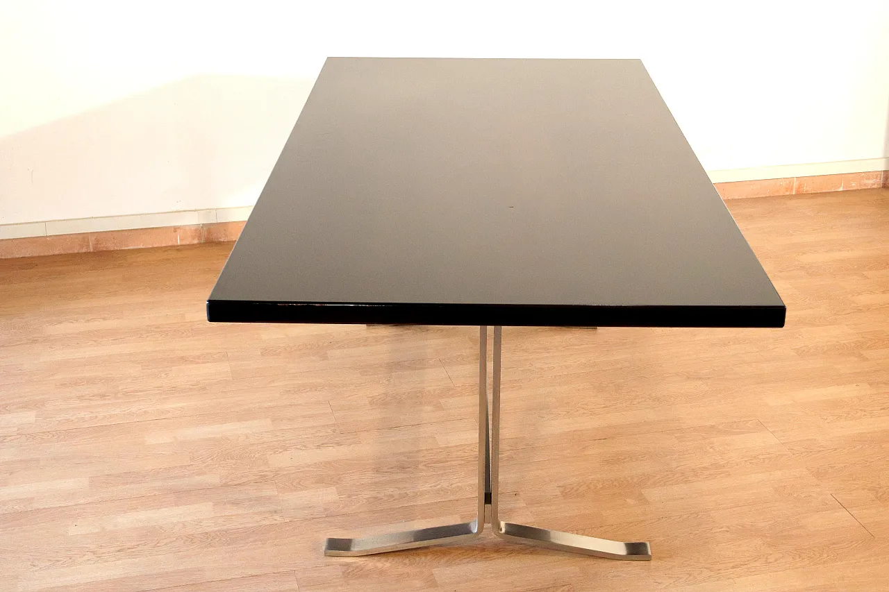 Table in rosewood and steel by Gianni Moscatelli for Formanova, 1960s 13